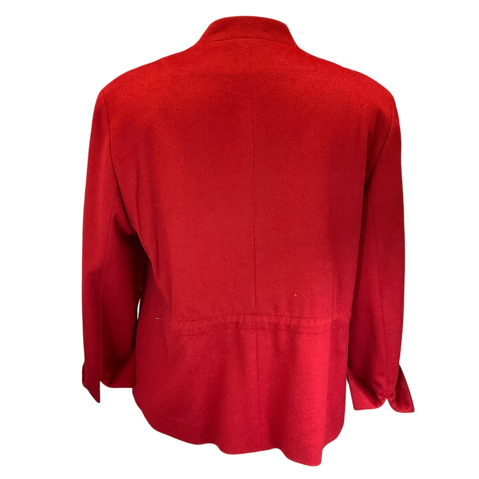 Akris Punto Red Wool and Angora Jacket