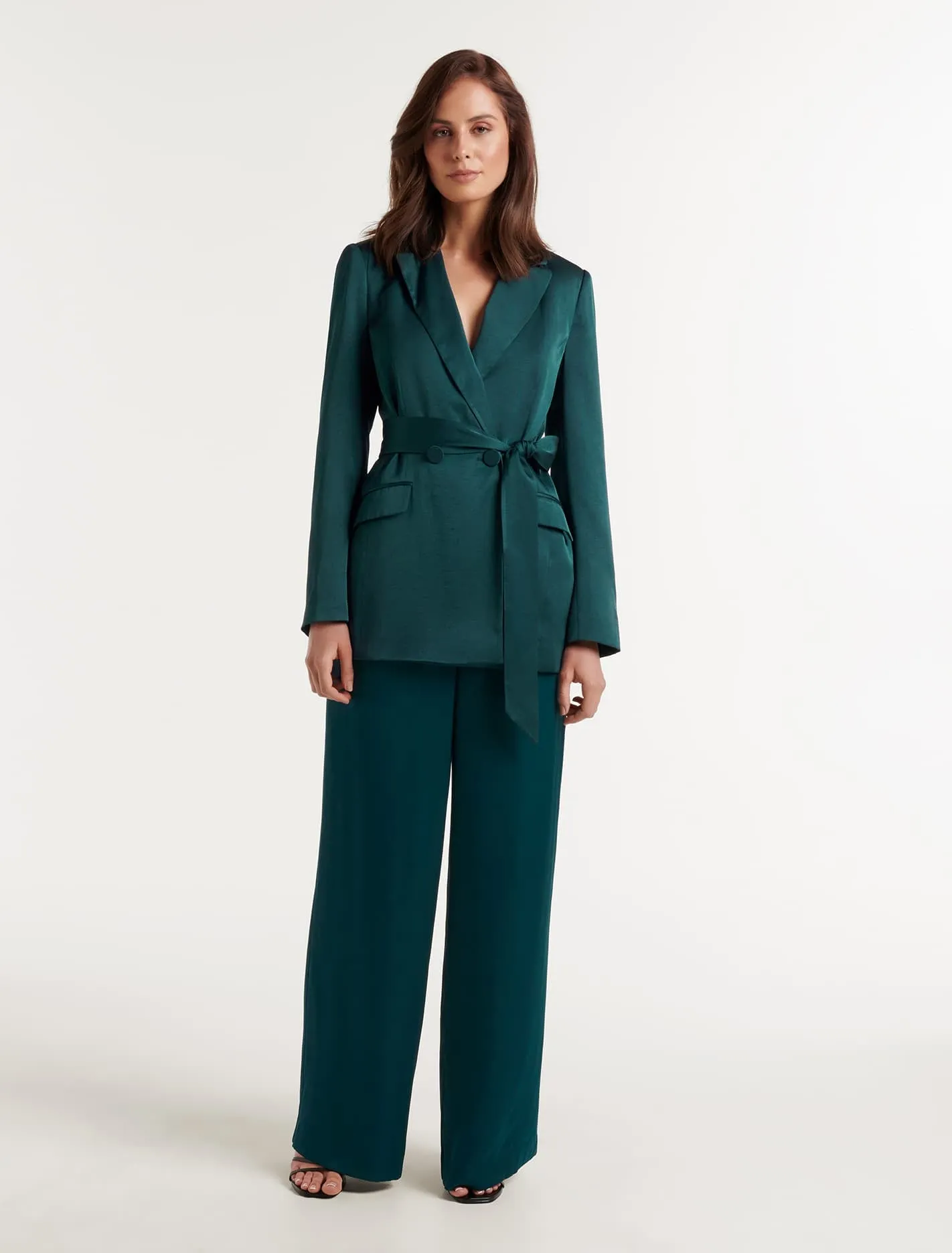 Alora Satin Tie Co-Ord Blazer