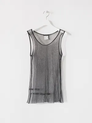 Ann Demeulemeester SS00 Patti Smith Beaded Sheer Tunic