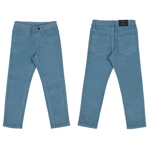 Basic Slim Fit Cord Pants-Lead