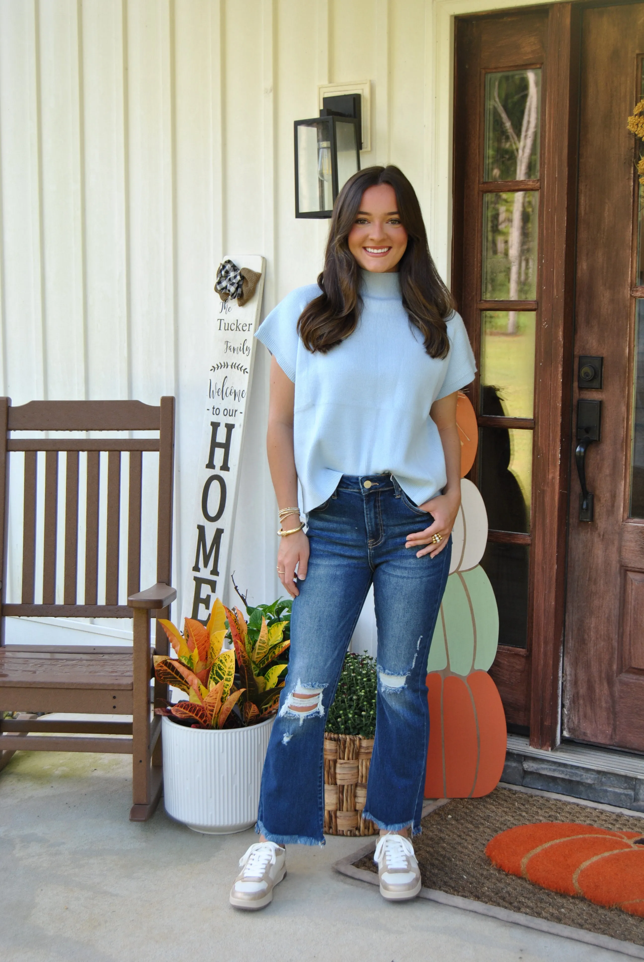 Bethany Sweater in Sky Blue