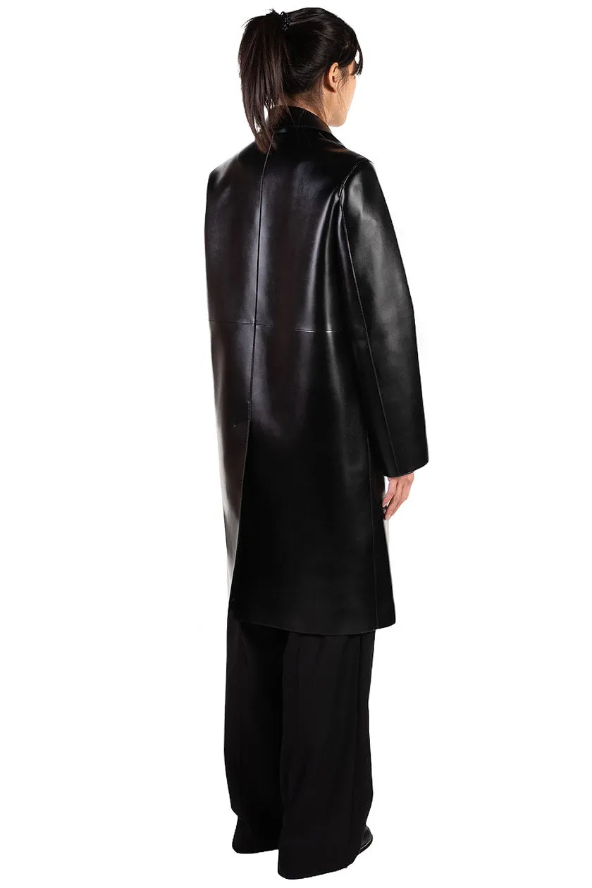 Black Midi Length Coat