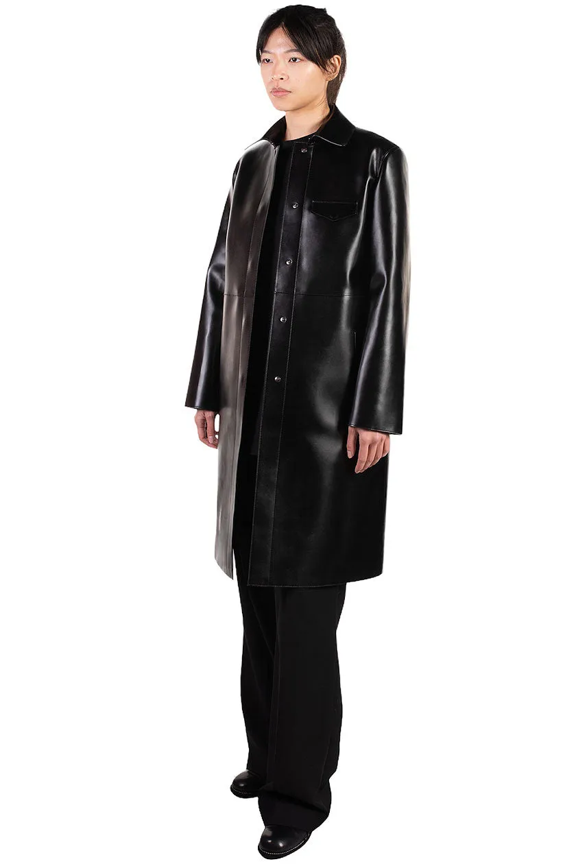 Black Midi Length Coat