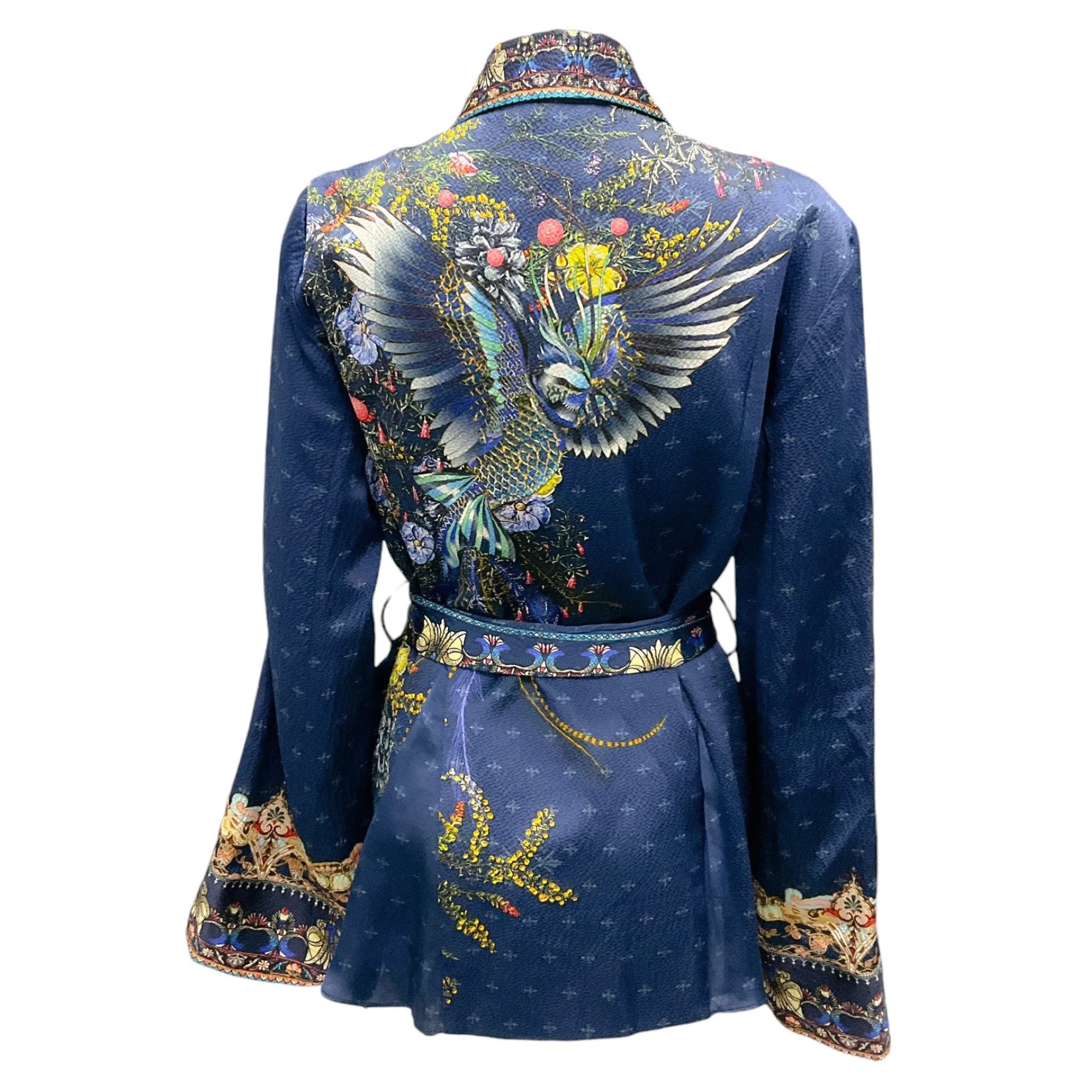 Camilla Navy Blue Multi Southern Twilight Loose Jacket wtih Godets