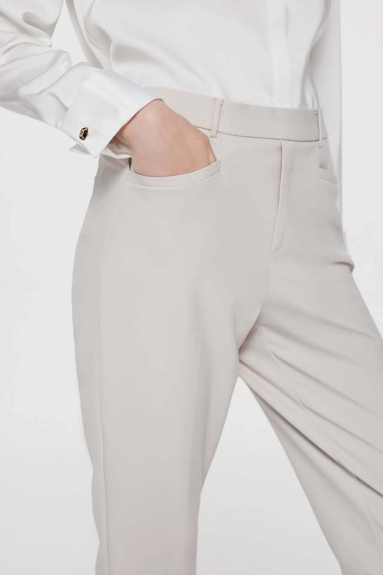 Celeste Plainweave Cigarette Pants