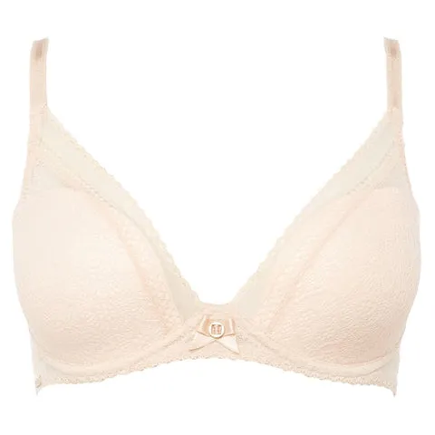 Chantelle Festivite UW Plunge T Shirt Bra Golden Beige