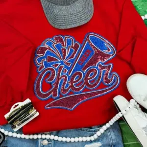 CHEER POM Patch Sweatshirt