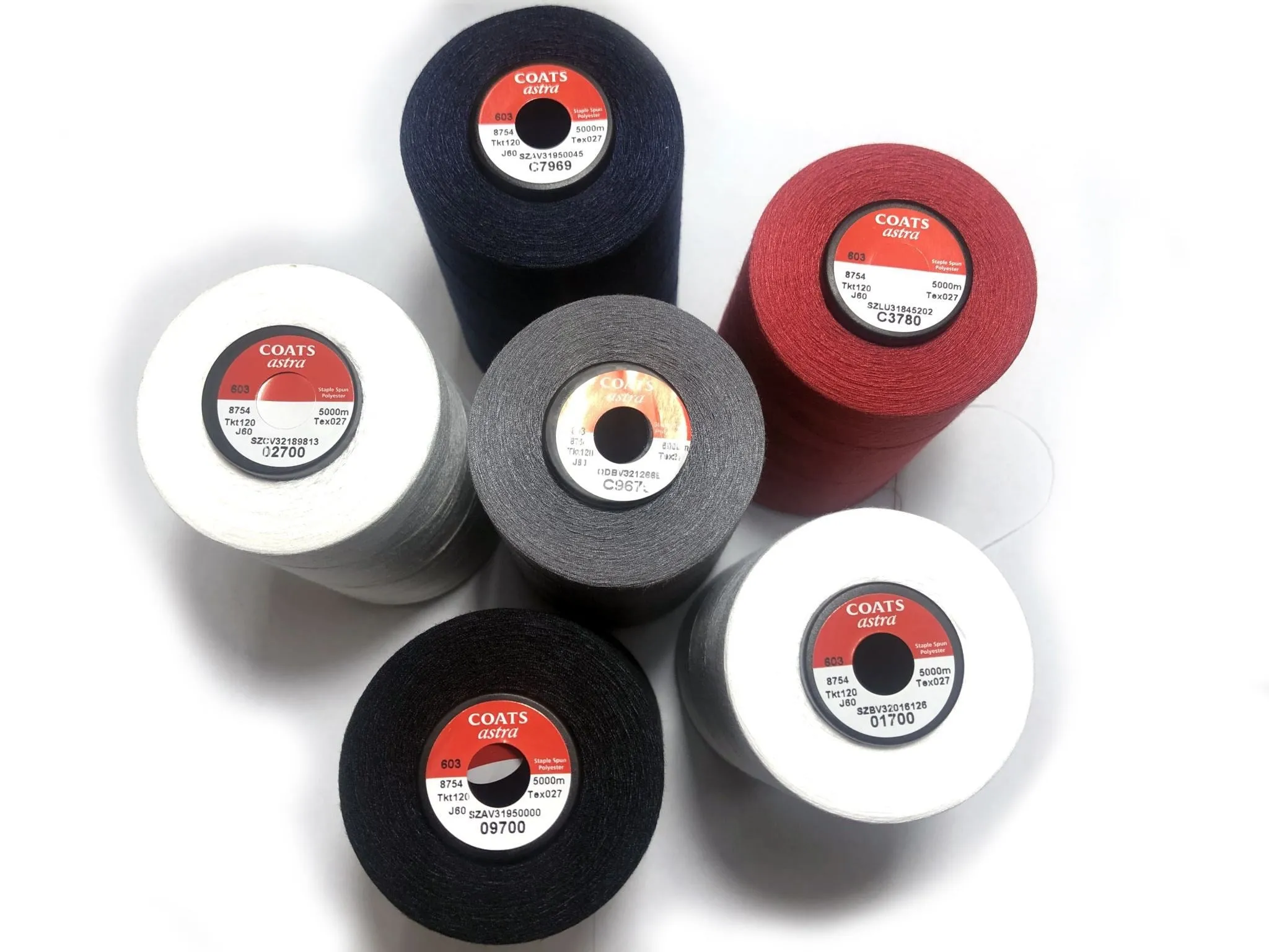 Coats Astra General Use 120 Thread - 5000m Cones