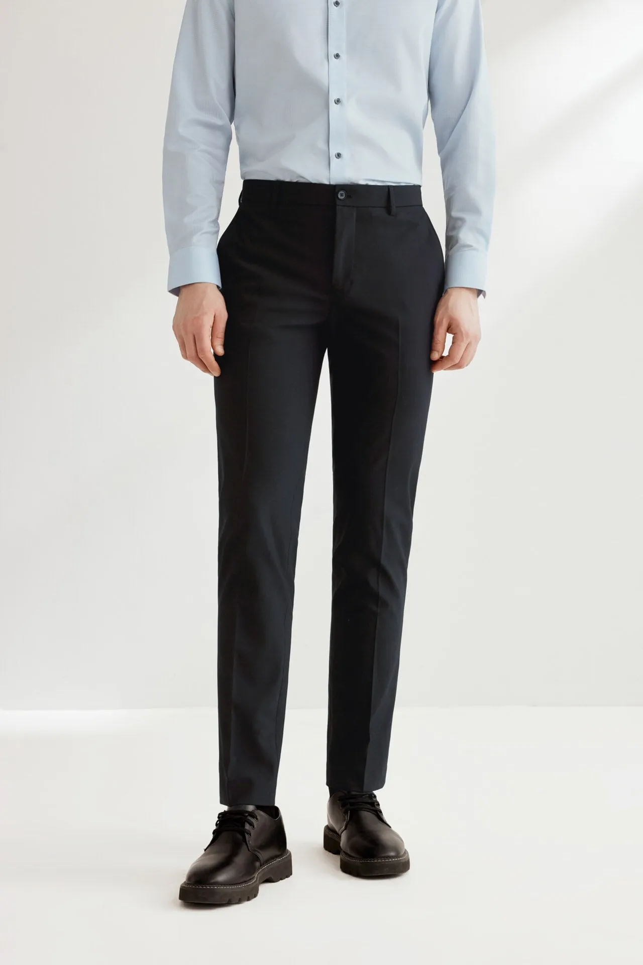 Compact Multi-Way Stretch Formal Pants in Slim Fit