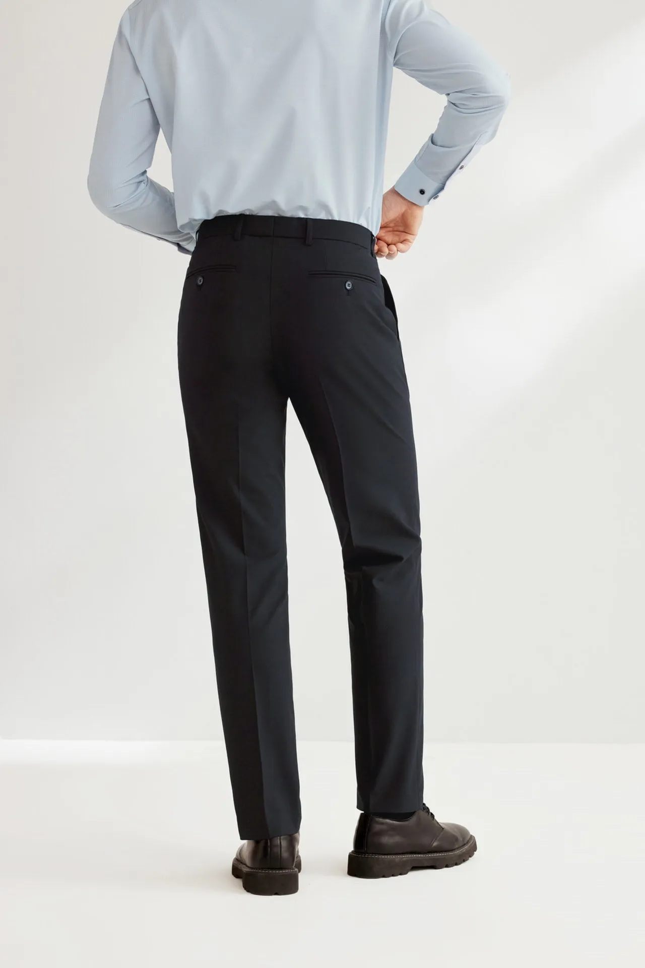 Compact Multi-Way Stretch Formal Pants in Slim Fit