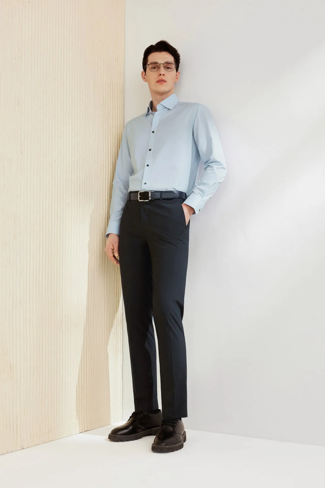 Compact Multi-Way Stretch Formal Pants in Slim Fit