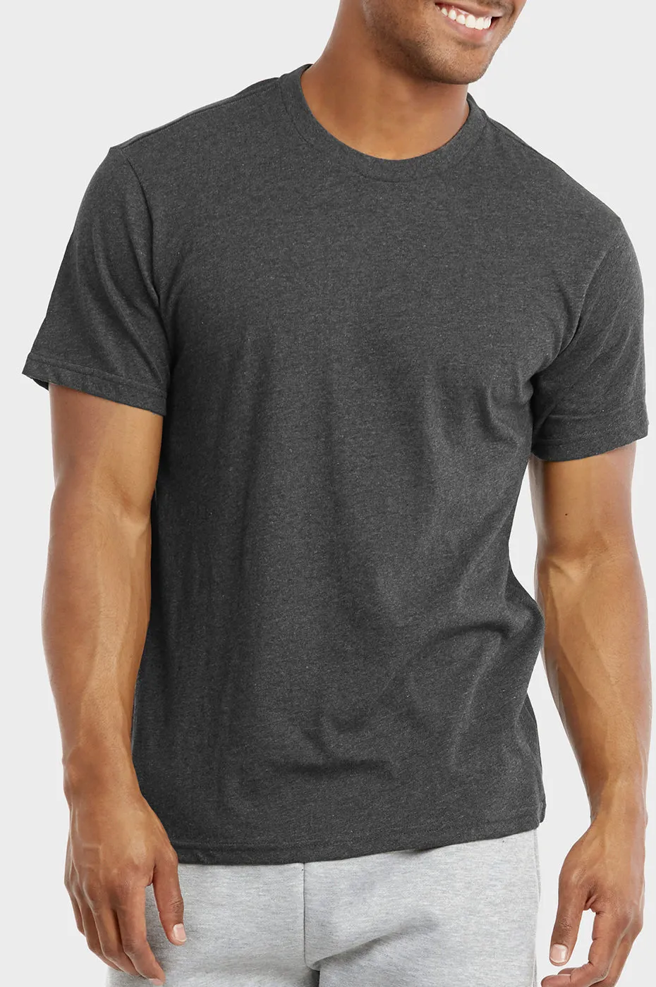 COTTONBELL MEN'S CREW NECK T-SHIRT (TR500C_CH-HT)