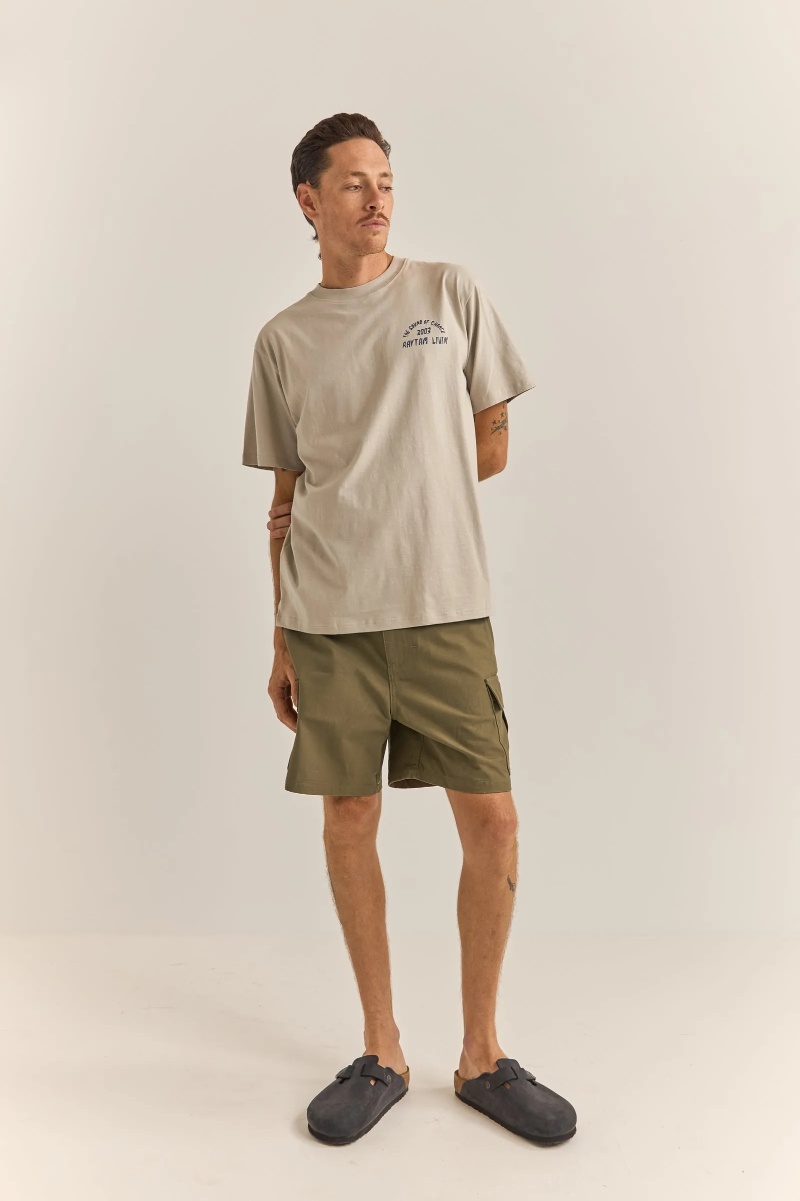 Down Under Slub Ss T-Shirt Stone