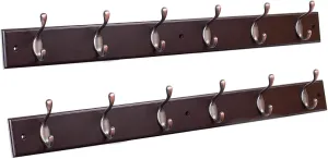 everyday Hook Coat and Hat Rack - 2 Pack - 6 Hooks - 27"