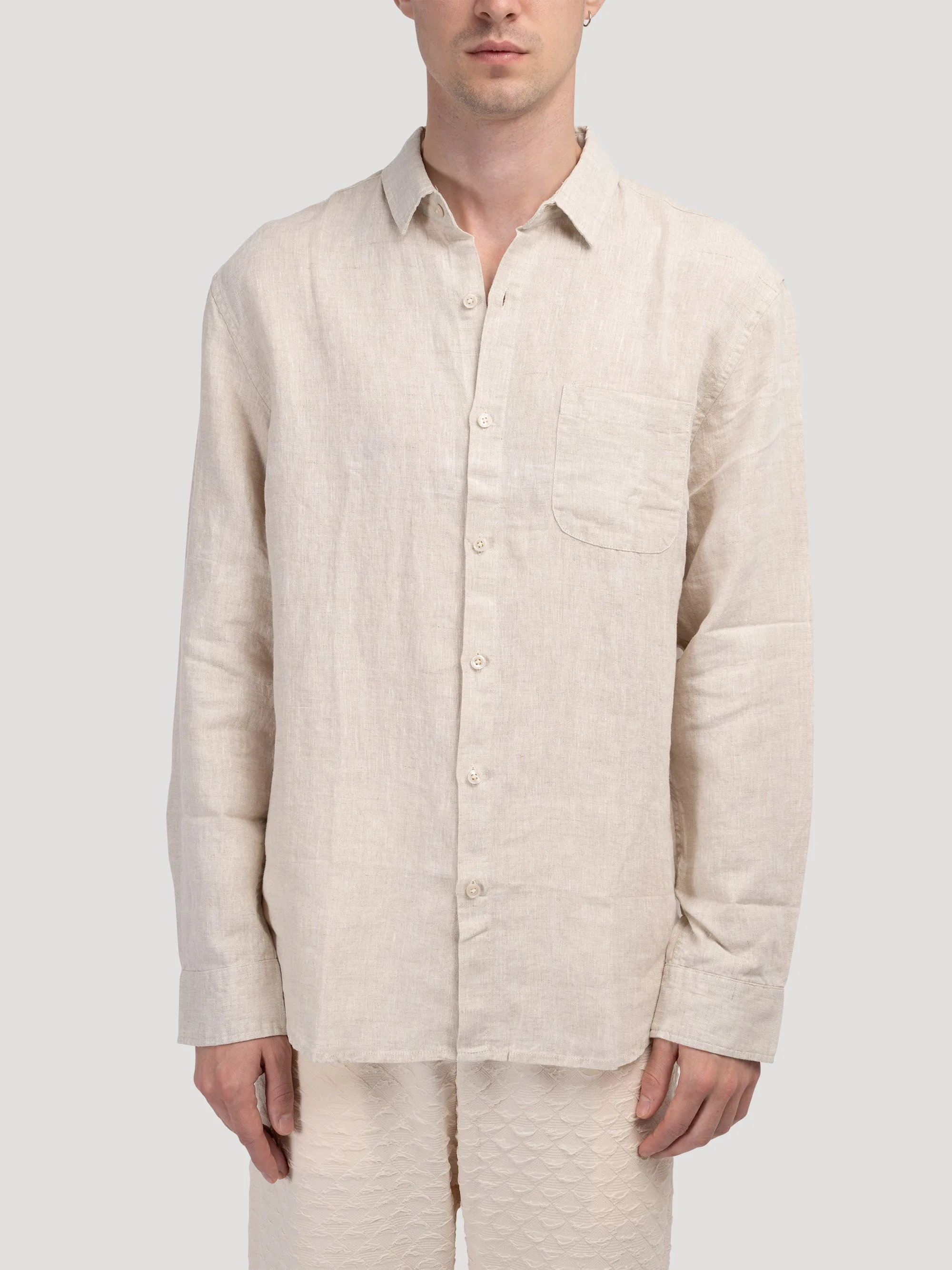 GEOJE Old Money Linen Shirt