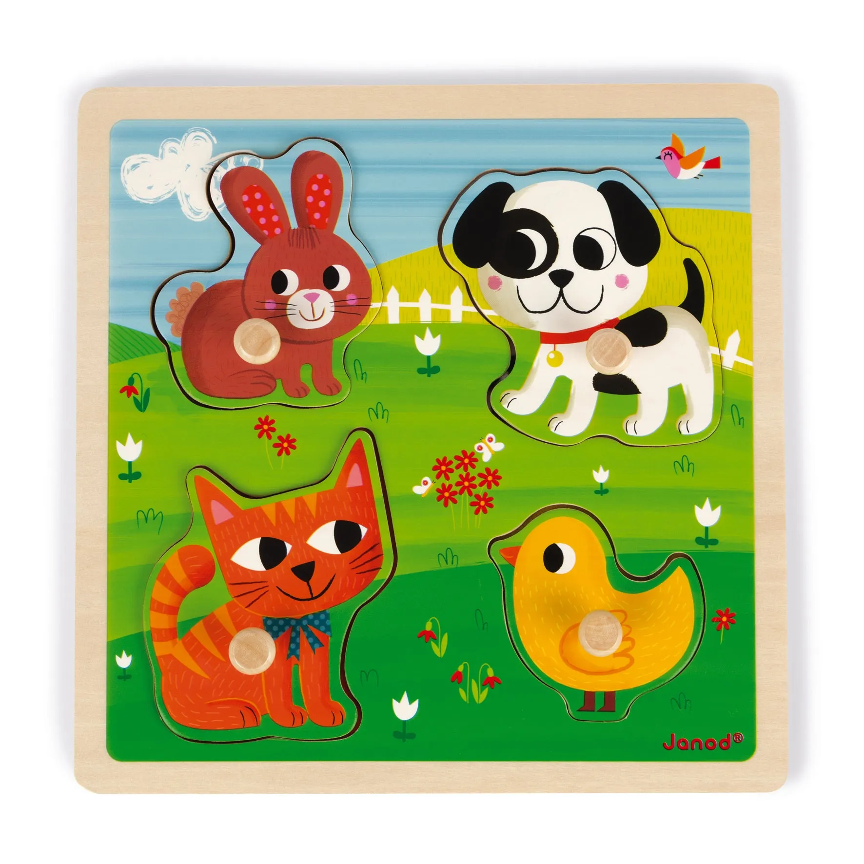 Janod Tactile Puzzle - My First Animals