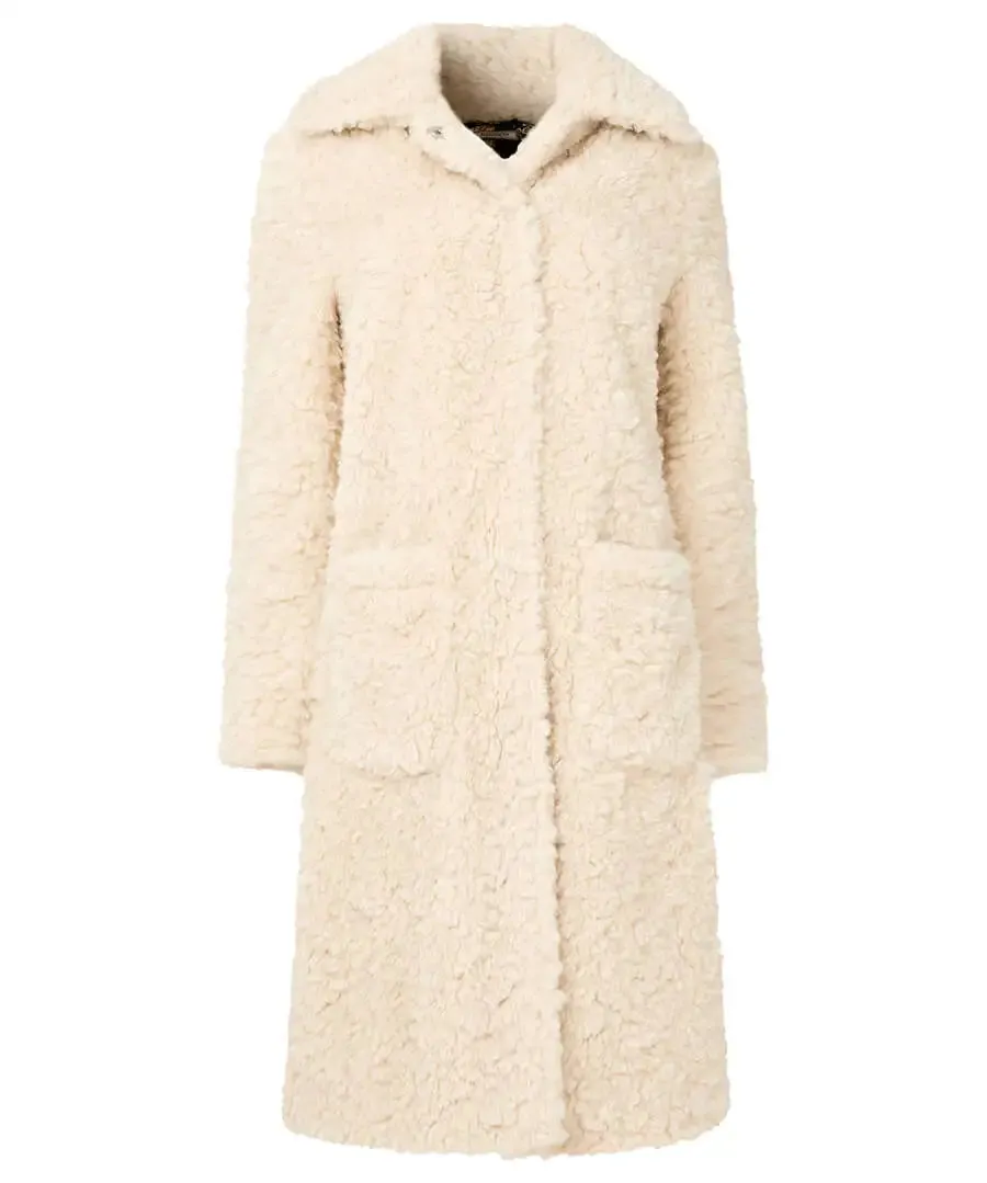 Joe Browns 10 Cream Cosy Up Furry Coat