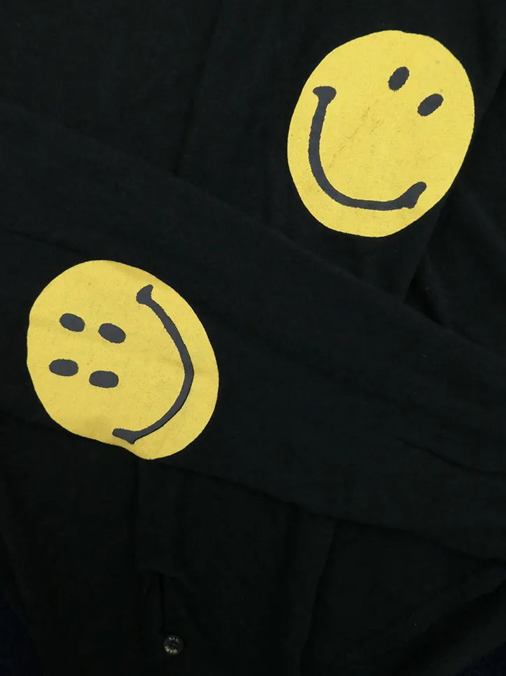 Kapital Chef Smiley Long Sleeve T, Black