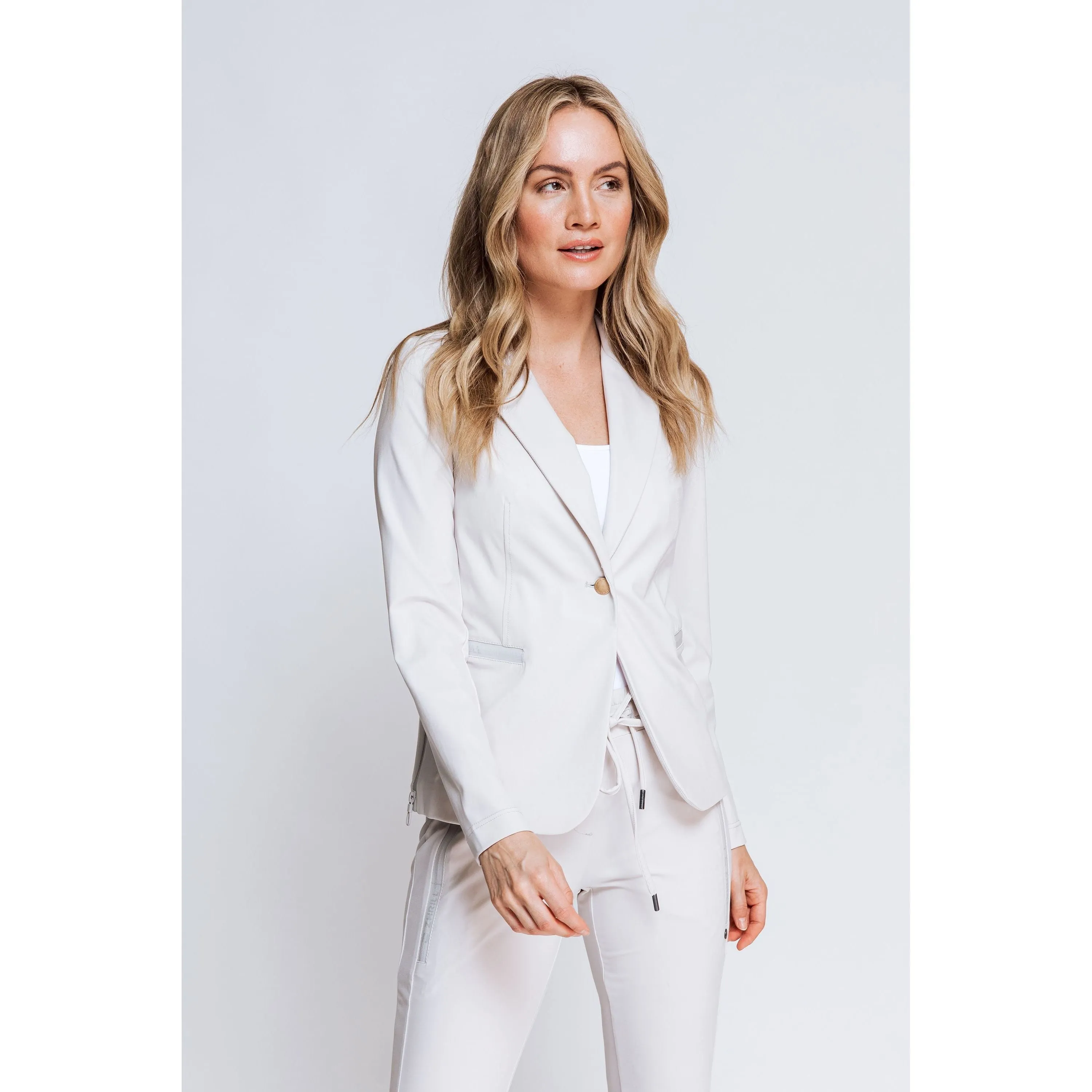 Luxe Stretch Knit Blazer Jacket