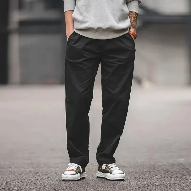 Men's Casual Cotton Dad Pants - Regular Straight Fit Khaki Pants