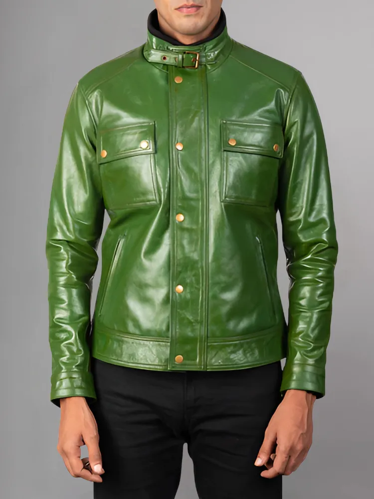 Mens Guardian Jacket With a stand-up collar and patch pockets