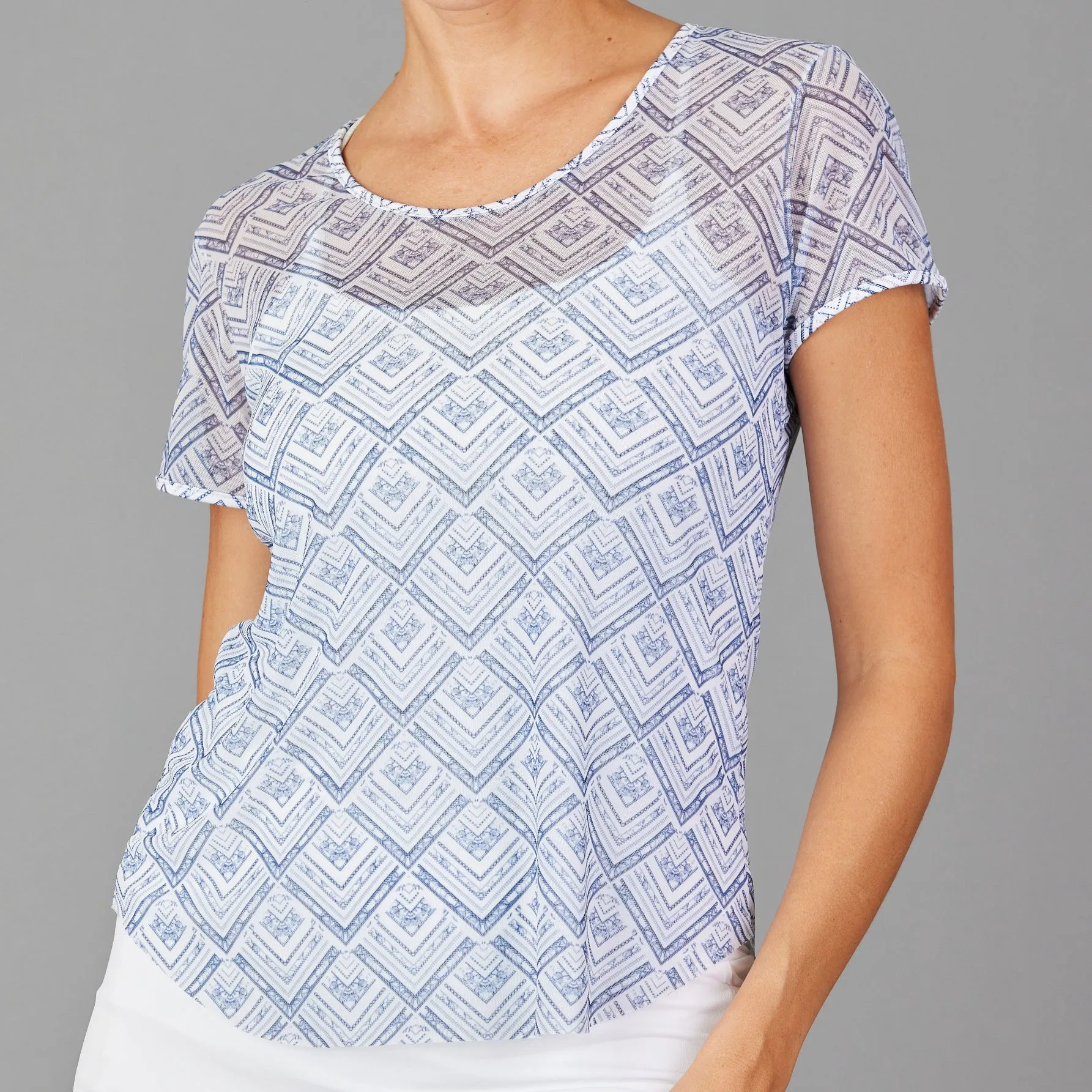 Navia LE Mesh Layering Tee (print)