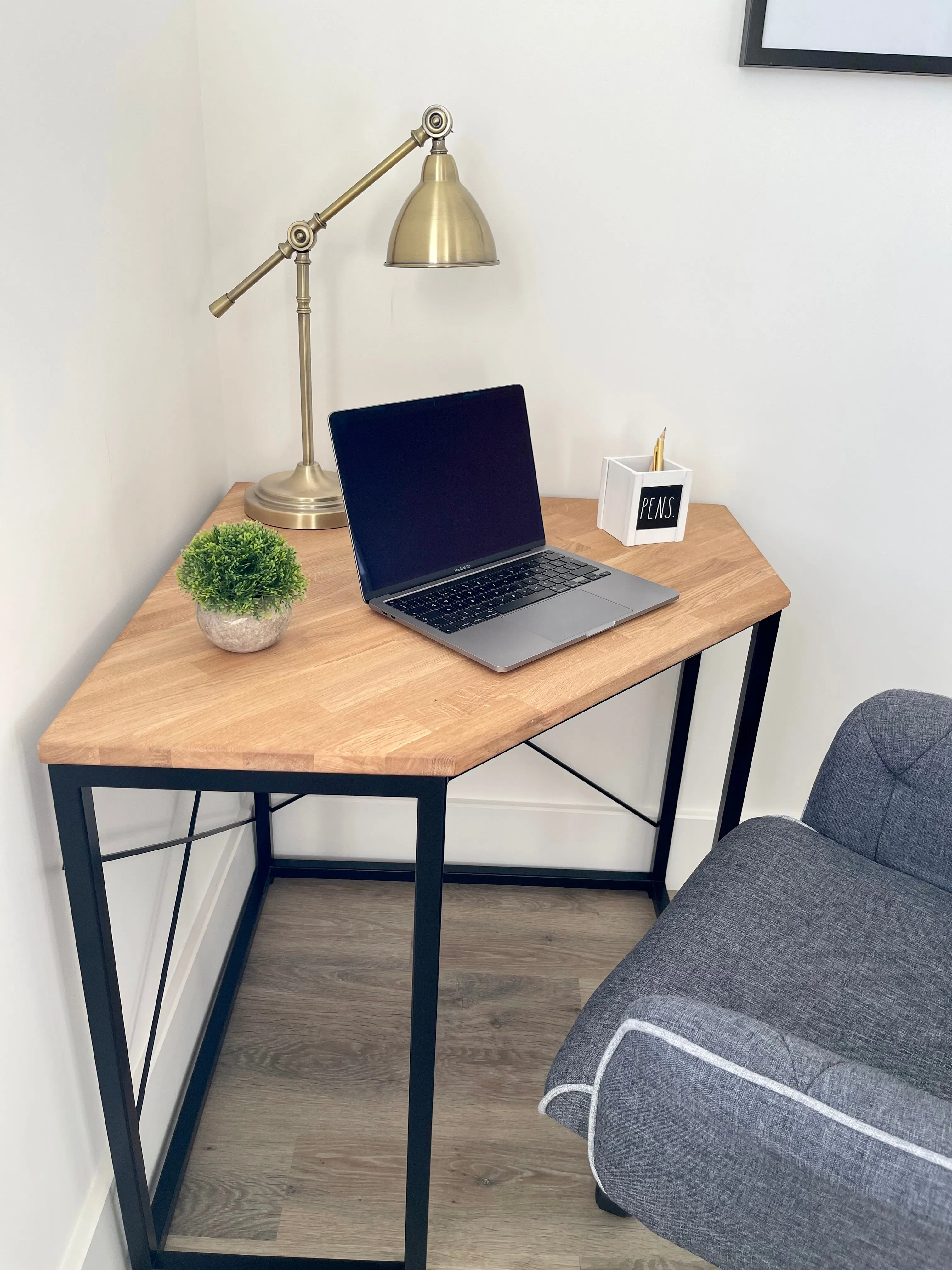 Oak Office Corner Desk