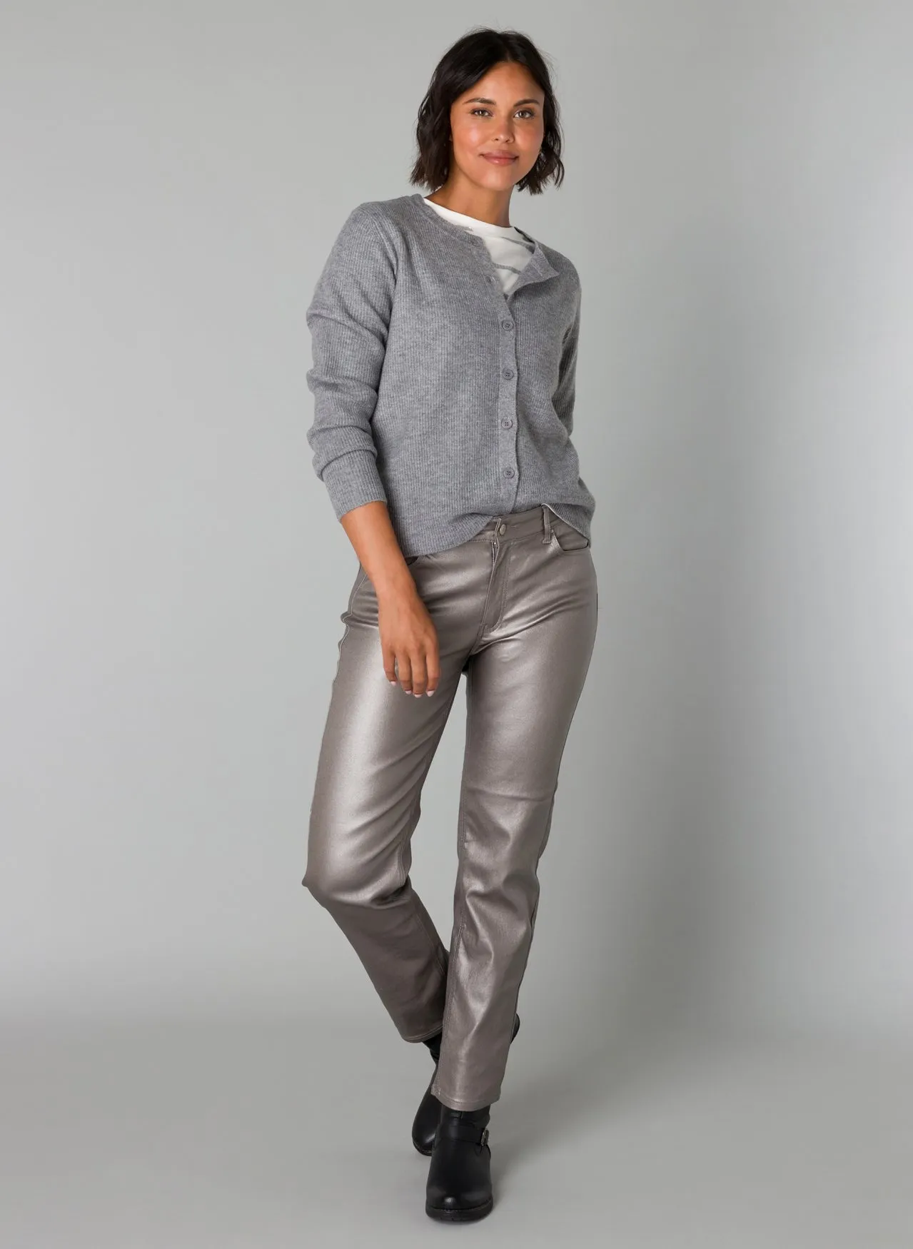 Oelkje Metallic Straight Leg Pant