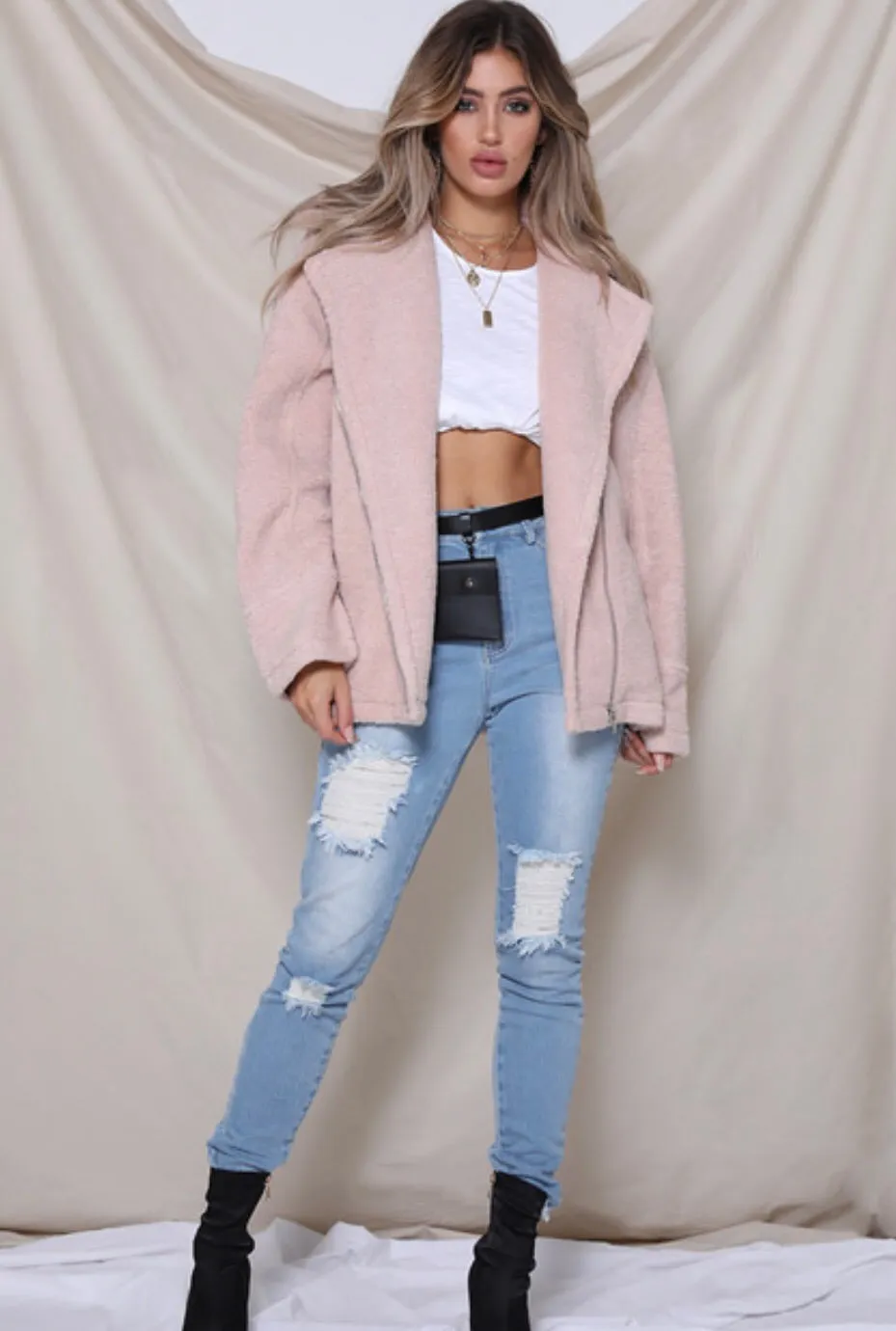 Off duty blush jacket