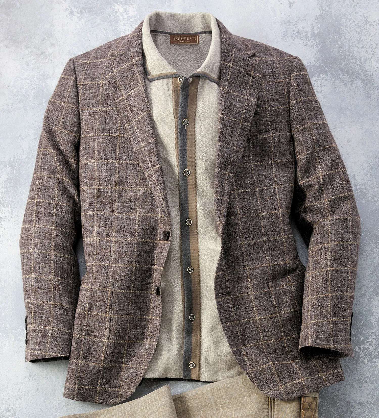 Patrick James Windowpane Sport Coat