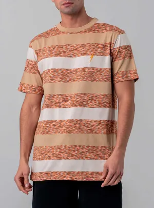 REGULAR STRIPED T-SHIRT WITH EMBROIDERY