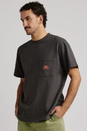 Rhythm Heavy Vintage Pocket Emblem Ss T Shirt - CHARCOAL