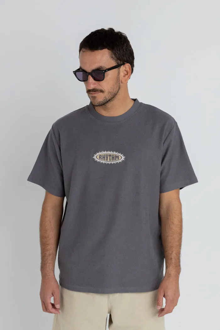 Rhythm Tournesol Vintage Terry Ss T-Shirt - NAVY