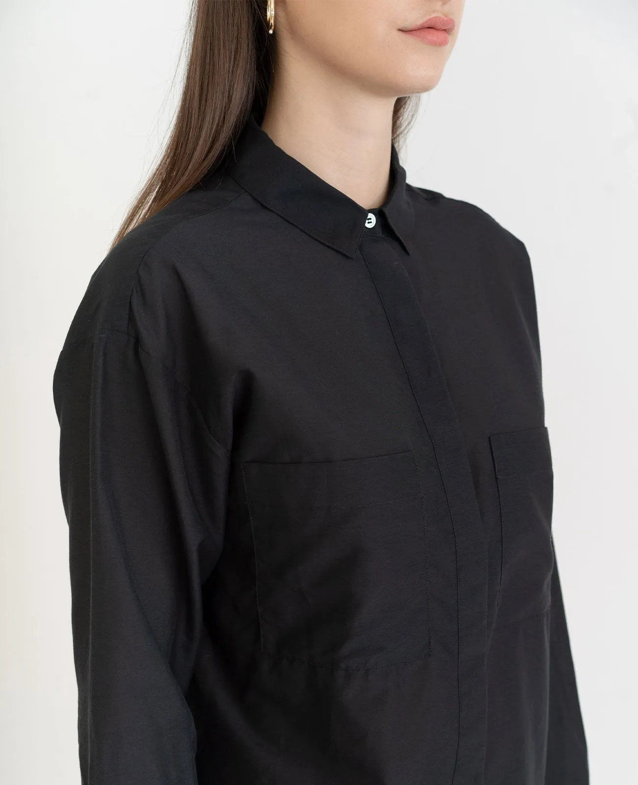 Silk Cotton Boyfriend Shirt