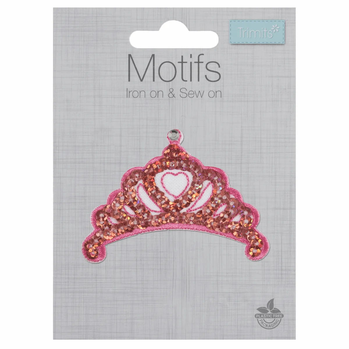 Trimits Iron-On/Sew On Motif Patch - Princess Tiara