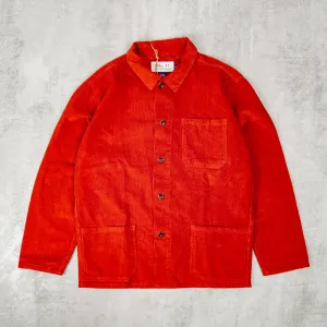 Uskees 3001 Buttoned Cord Overshirt - Rust