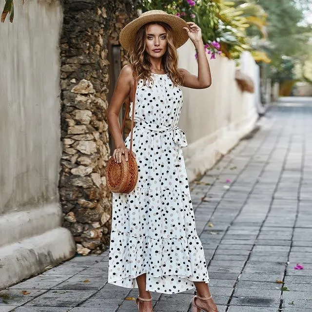 Vacation Style Summer Sleeveless Dress