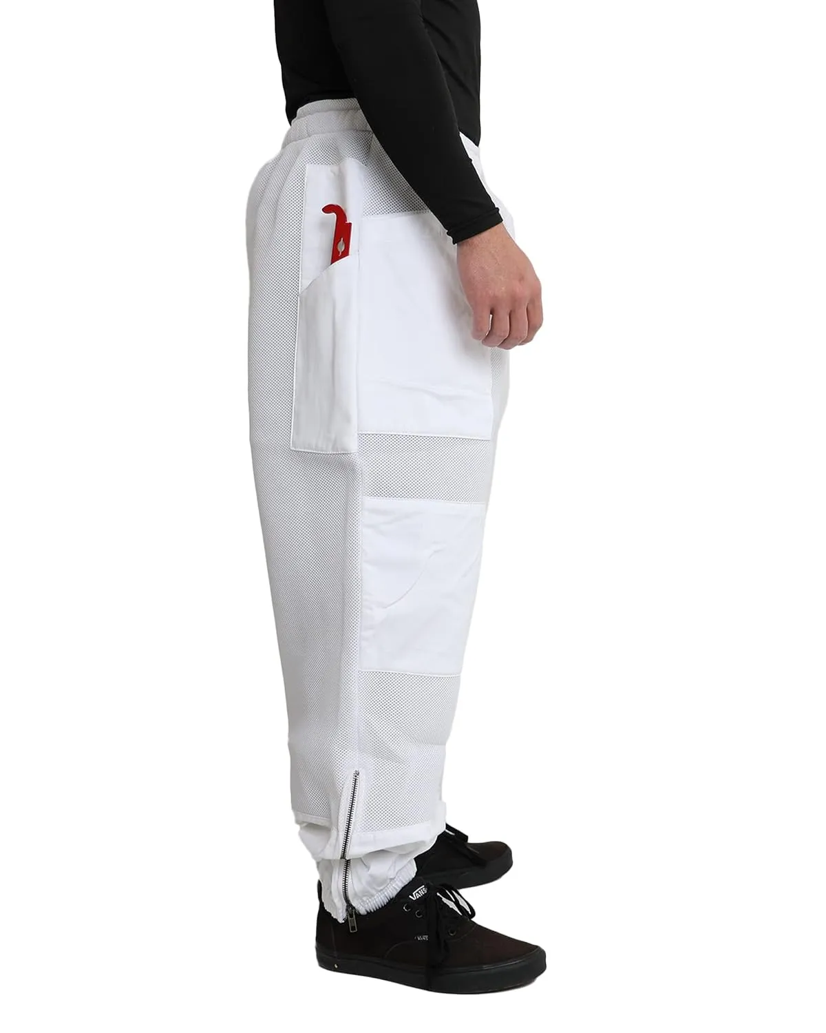 Ventilated  Beekeeper Pants for Protection During Bee Hive Maintenance