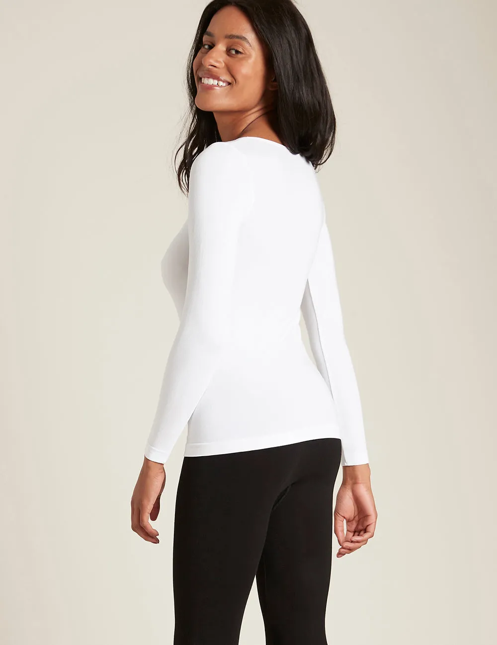 Women's Long Sleeve Top - White